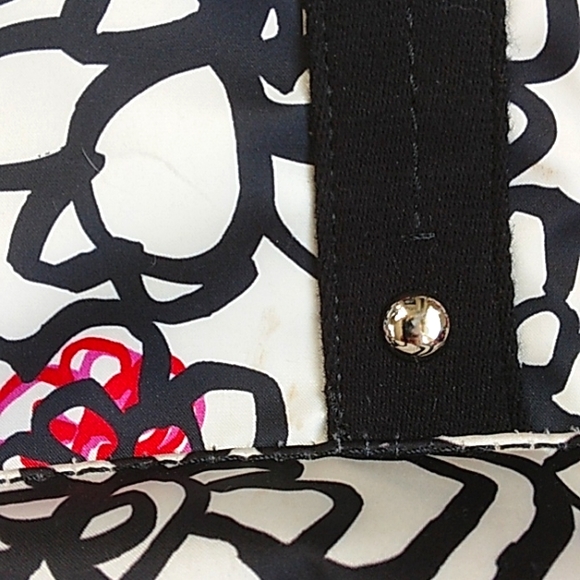 COACH  POPPY LOGO FLORAL TRAVEL TOTE CARRY ON BAG 13LX17W. - Picture 7 of 11